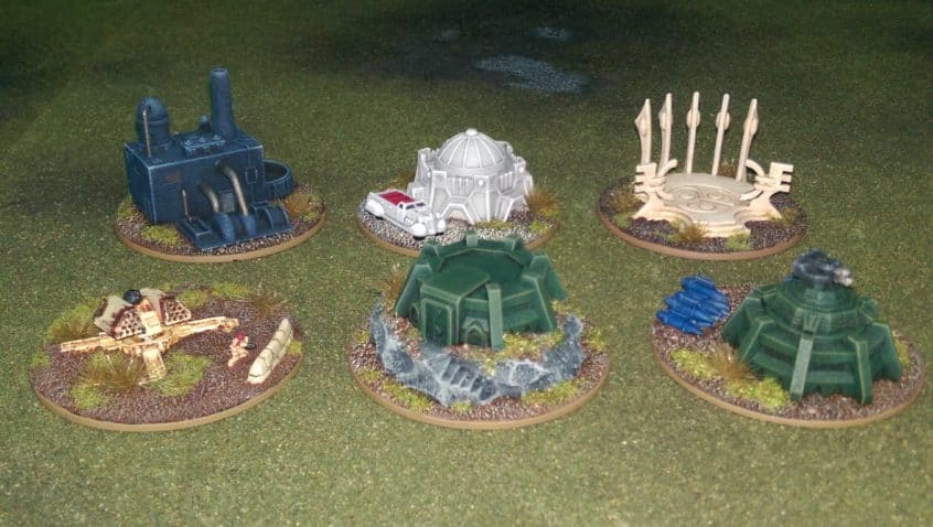Objective markers for tournament games in Epic Armageddon