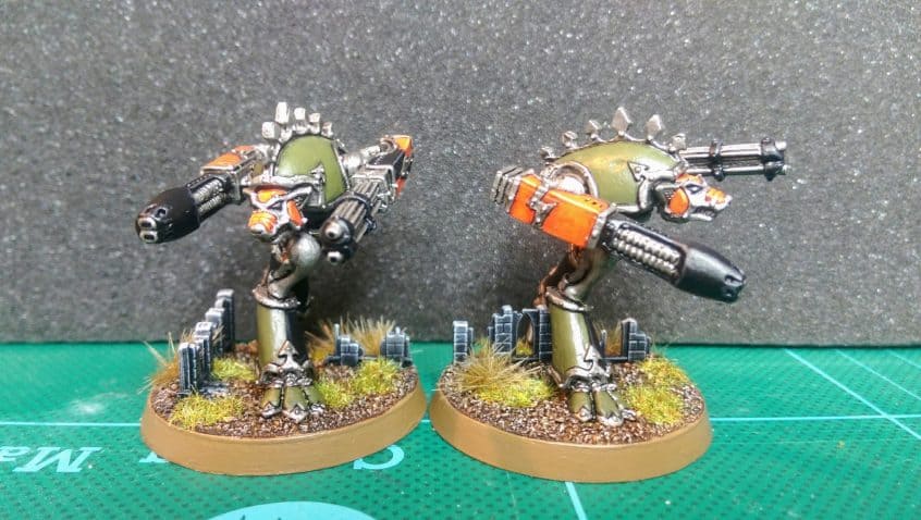 Pair of Warhound titans