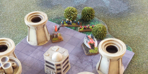 Battle mat parts close-up 1