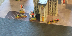 Battle mat parts close-up: Roads upside-down