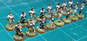 Blood Bowl Elven Union team (view from the front-left)